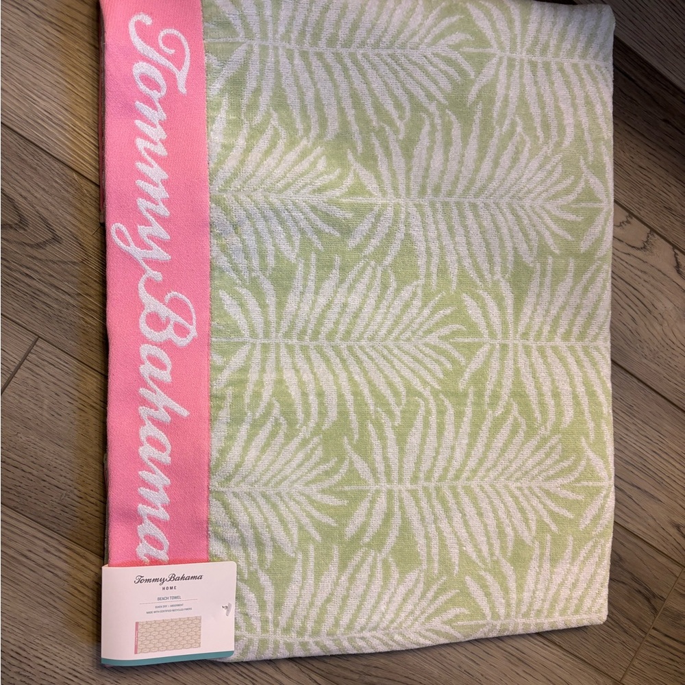 Tommy Bahama Linear Palms Beach Towel